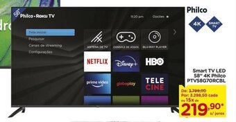 Carrefour Smart TV Led 58" 4K Philco oferta