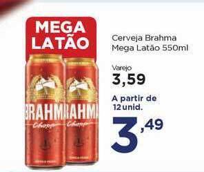 Apoio Mineiro Cerveja Brahma Mega Latão 550ml oferta