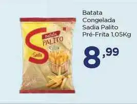 Apoio Mineiro Batata Congelada Sadia Palito Pré-frita 1.05kg oferta