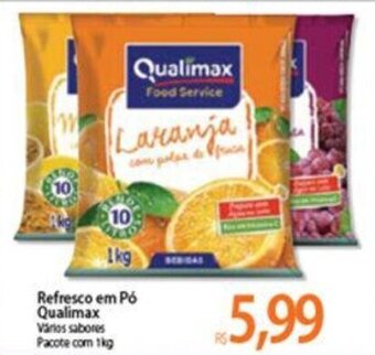 Atacadão Refresco em po Qualimax 1kg oferta