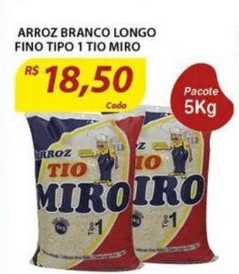 Assaí Atacadista Arroz Branco Longo Fino Tipo 1 Tio Miro 5kg oferta