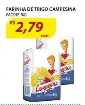 Assaí Atacadista Farinha de Trigo Campesina 1kg oferta