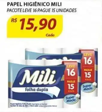 Assaí Atacadista Papel Higiénico Mili oferta