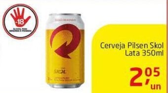 Tenda Atacado Cerveja Pilsen Skol Lata 350ml oferta