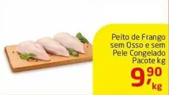 Peito de Frango sem Osso e sem Pele Congelado pacote 1kg