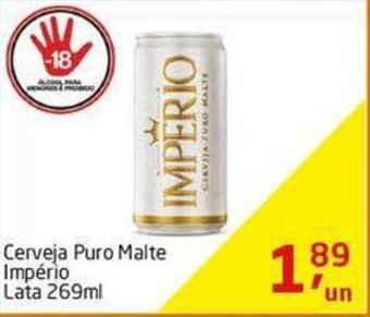 Cerveja Puro Malte Imperio lata 269ml