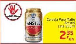 Tenda Atacado Cerveja Puro Malte Amstel Lata 350ml oferta