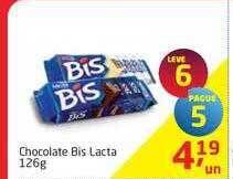 Tenda Atacado Chocolate Bis Lacta 126g oferta