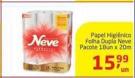 Tenda Atacado Papel Higiênico Folha Dupla Neve Pacote 18un x 20m oferta