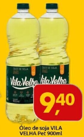 Supermercados Nori Oleo de Soja Villa Velha Pet 900ml oferta