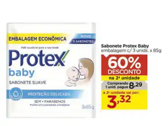 Carrefour Sabonete Protex Baby 3unids. x 85g oferta