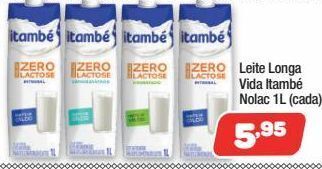 Leite longa vida itambé nolac 1l