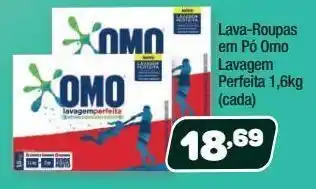 Costazul Supermercados Lava-roupas em pó omo lavagem perfeita 1,6kg oferta
