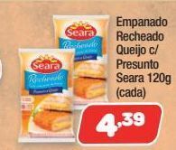 Costazul Supermercados Empanado recheado queijo c/ presunto seara 120g oferta