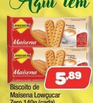 Costazul Supermercados Biscoito de maisena lowçucar zero 140g oferta