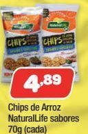 Costazul Supermercados Chips de arroz naturallife sabores 70g oferta
