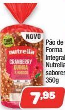 Costazul Supermercados Pão de forma integral nutrella sabores 350g oferta