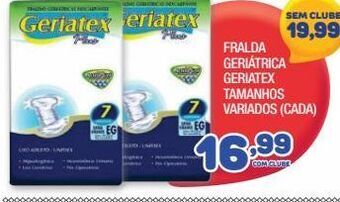 Fralda geriátrica geriatex tamanhos variados