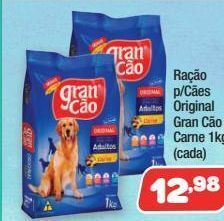 Ração p/cães original gran cão carne 1kg