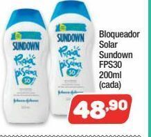 Bloqueador solar sundown fps30 200ml