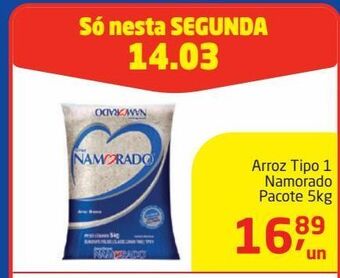 Tenda Atacado Arroz tipo 1 namorado pacote 5kg oferta