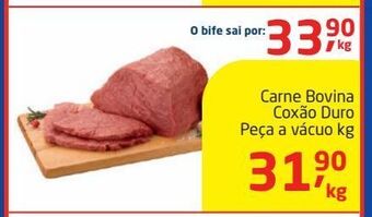 Carne bovina coxão duro peça a vácuo kg