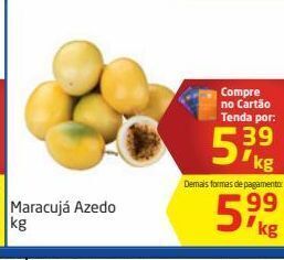 Tenda Atacado Maracujá azedo kg oferta