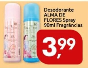 Supermercados Nori Desodorante Alma de Flores Spray 90ml Fragrancias oferta