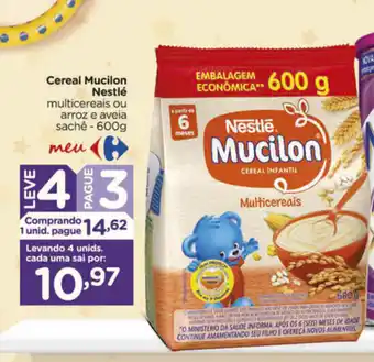 Carrefour Cereal Mucilon 600g sache oferta
