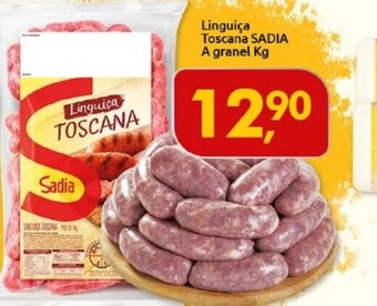 Supermercados Nori Linguica Toscana Sadia a granel 1kg oferta