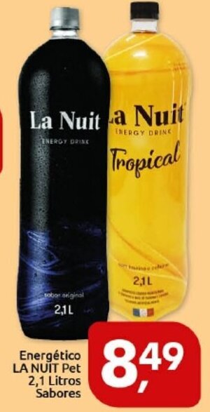 Supermercados Nori Energetico La NUit pet 2.1L sabores oferta