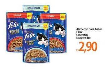 Atacadão Alimento para gatos Felix sache 85g oferta