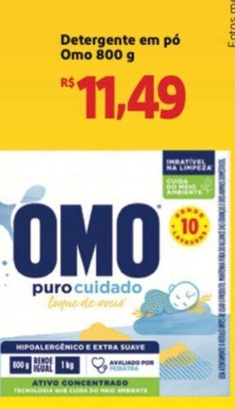 Extra Supermercado Detergente em po Omo 800g oferta
