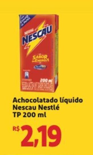 Extra Supermercado Achocolatado liquido Nescau Nestle TP 200ml oferta
