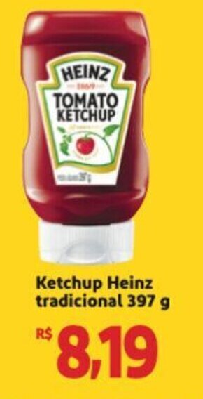 Extra Supermercado Ketchup Heinz Tradicional 397g oferta