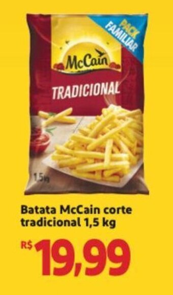 Extra Supermercado Batata McCain corte tradicional 1.5kg oferta
