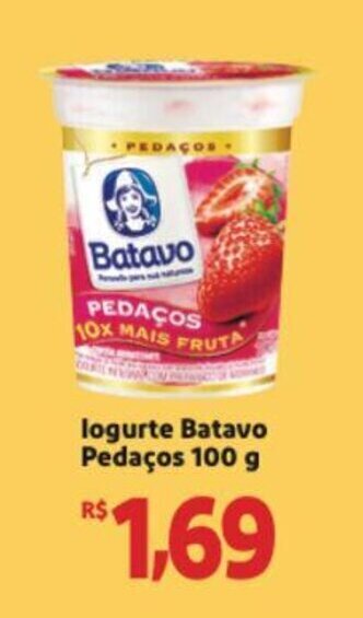 Extra Supermercado Iogurte Batavo Pedacos 100g oferta