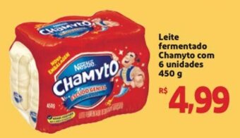 Extra Supermercado Leite Fermentado Chamyto com 6 unidades 450g oferta