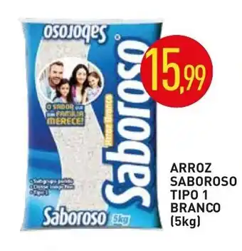 Calvo Atacadista Arroz Saboroso tipo 1 branco 5kg oferta