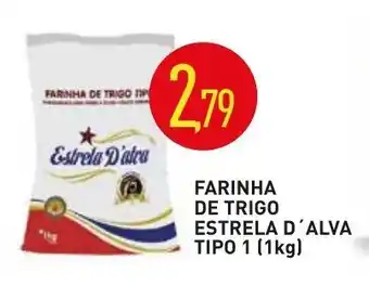 Calvo Atacadista Farinha de Trigo Estrela D'alva Tipo 1 1kg oferta