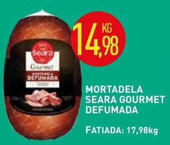 Calvo Atacadista Mortadela Seara Gourmet Defumada 1kg oferta