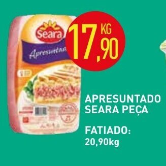 Calvo Atacadista Apresuntado Seara peca 1kg oferta