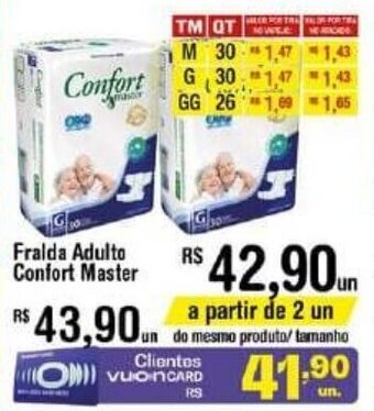 Fort Atacadista Fralda Adulto Confort Master oferta
