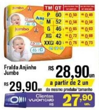 Fort Atacadista Fralda Anjinho Jumbo oferta