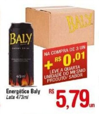 Fort Atacadista Energetico Baly lata 473ml oferta