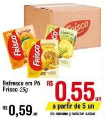 Fort Atacadista Refresco em po Frisco 25g oferta