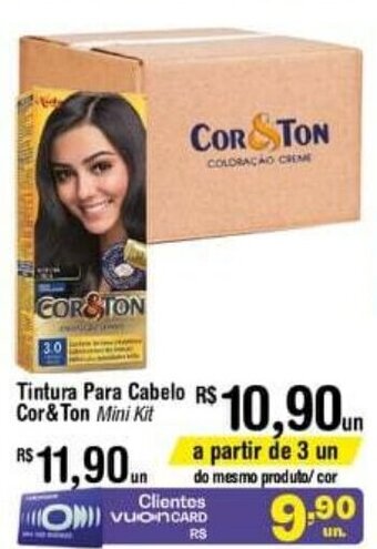 Fort Atacadista Tintura para Cabelo Cor&Ton mini kit oferta