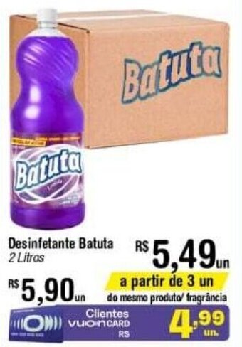 Fort Atacadista Desinfetante Batuta 2L oferta