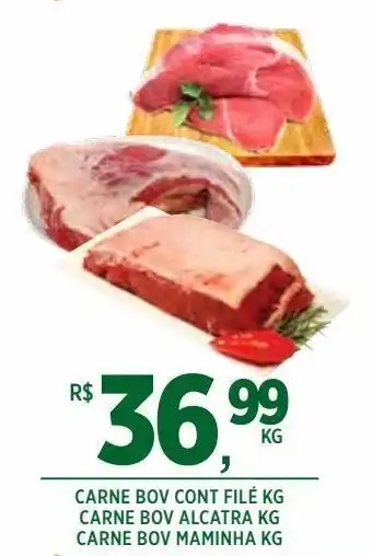 DB Supermercados Carne bov cont filé kg / carne bov alcatra kg / carne bov maminha kg oferta