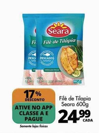 Delta Supermercados Filé De Tilápia Seara oferta